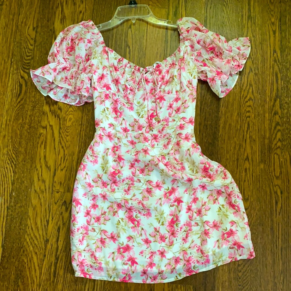 Small floral mini dress